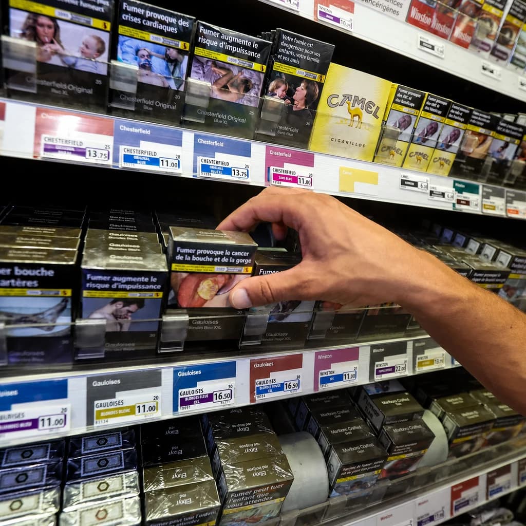 Feuilles de tabac en séchage dans une grange